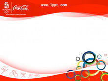 Coca-Cola Olympic theme PPT template download