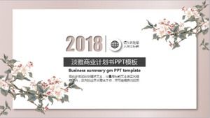 Elegant business plan PPT template