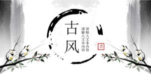 Modello di diapositiva in stile cinese classico