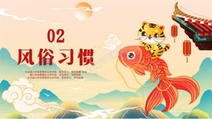 Modello ppt del festival di primavera della tigre 2022