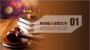 Law court law firm work report ppt template