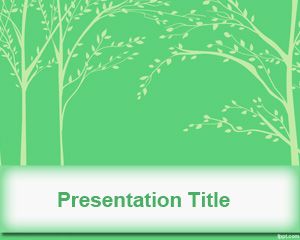 Pohon Daun Template PowerPoint