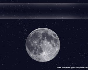 șablon Moon Powerpoint