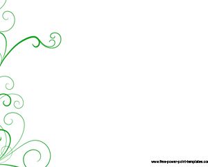 Зеленый Swirl Powerpoint фона