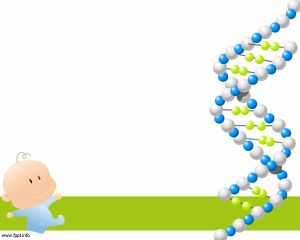 Szablon DNA na ojcostwo PowerPoint