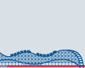 Roller Coaster șablon PowerPoint