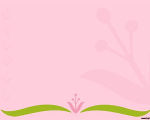 Шаблон розовый цветок Powerpoint