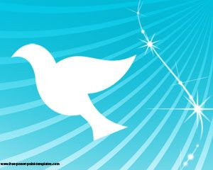 Peace dove Powerpoint Template
