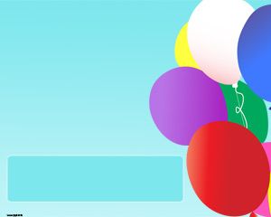 Colorful Balloons PPT Template