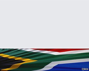 Südafrika-Flagge PPT