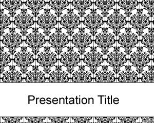 Old black fashioned PowerPoint template
