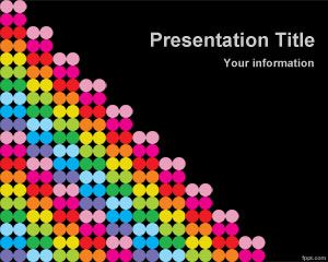 Template warna Dots PowerPoint