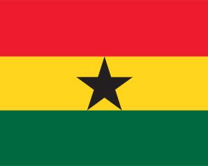 Bandeira de Ghana PowerPoint