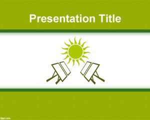 Modelo Painel Solar PowerPoint