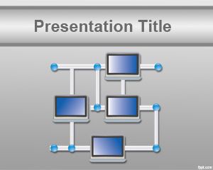 PowerPoint modelo de rede