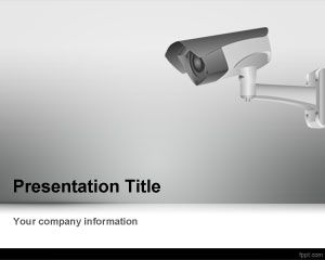 Шаблон CCTV камеры PowerPoint