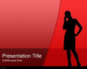 Template Donne Silhouette PowerPoint