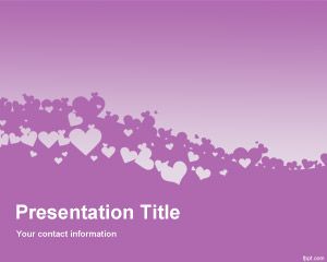 Plantilla violeta Amor PowerPoint
