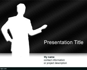 Moderator PowerPoint șablon