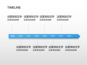 19-page timeline PPT template collection