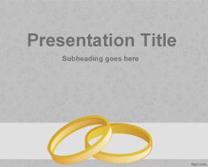 Anéis de casamento do PowerPoint