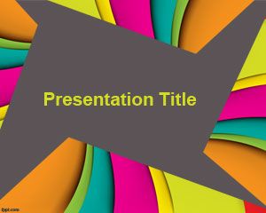 Free Color Powerpoint-Vorlage für Präsentationen