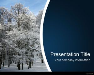Plantilla de PowerPoint invierno