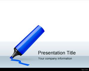 Modelo de design marcador PowerPoint