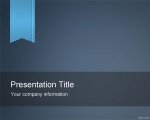 Niebieski Szablon PowerPoint e-Learning
