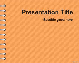 橙色學校作業的PowerPoint模板
