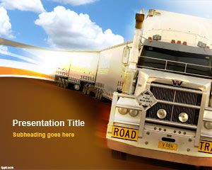 Heavy Template Truck PowerPoint