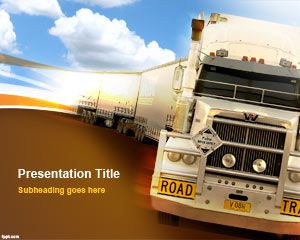 Heavy Truck Powerpoint-Vorlage