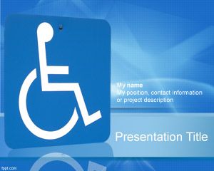 Plantilla de PowerPoint para personas discapacitadas