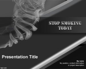 Dejar de fumar con plantilla de PowerPoint