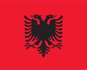 Drapeau de l'Albanie PowerPoint