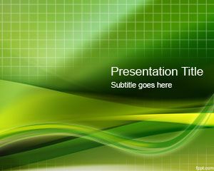 綠色網格的PowerPoint模板