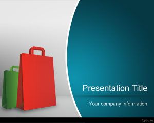 Indo PowerPoint modelo de compras
