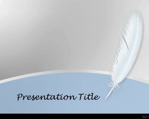 White Feather PowerPoint Template