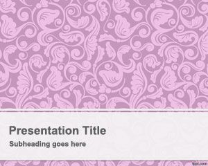 Template merah muda Vintage PowerPoint