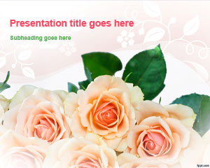 O adunatura de trandafiri PowerPoint Template