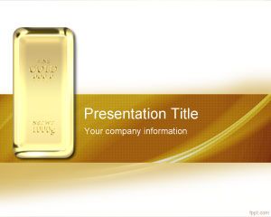 黃金的PowerPoint模板