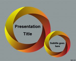 Circular Szablon Mesh PowerPoint