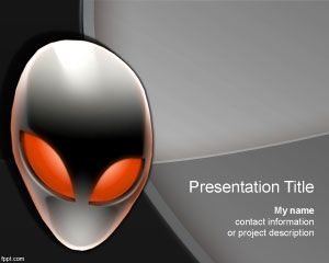 Template PowerPoint Alien