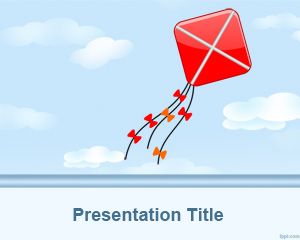 Kite PowerPoint șablon