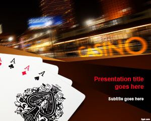 Template Poker Cards PowerPoint
