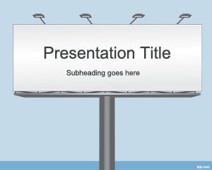Рекламный щит Шаблон PowerPoint