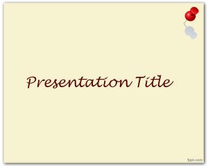 Thumbtack PowerPoint Template