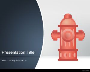 Plantilla de PowerPoint hidrante