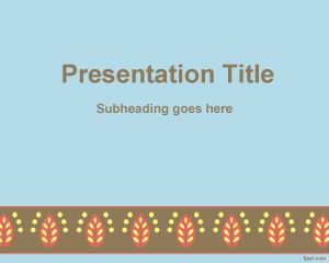PowerPoint Template frontière Rococo