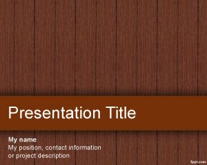 木质材料的PowerPoint模板
